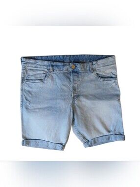 & Denim Slim Fit Button Fly Men’s Jean Shorts